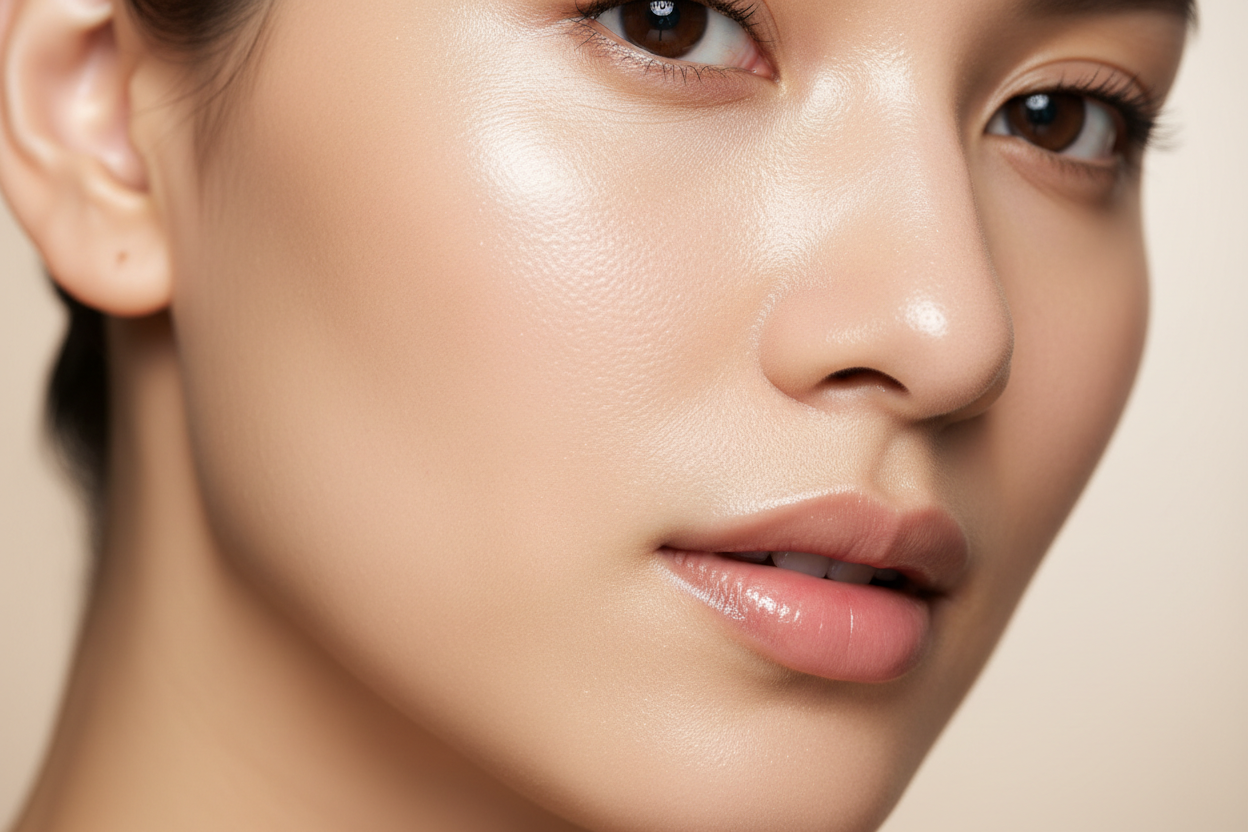 a model face close up skin barier repair