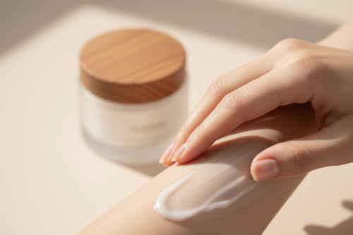 the jar is blurry and cap is made of wooden